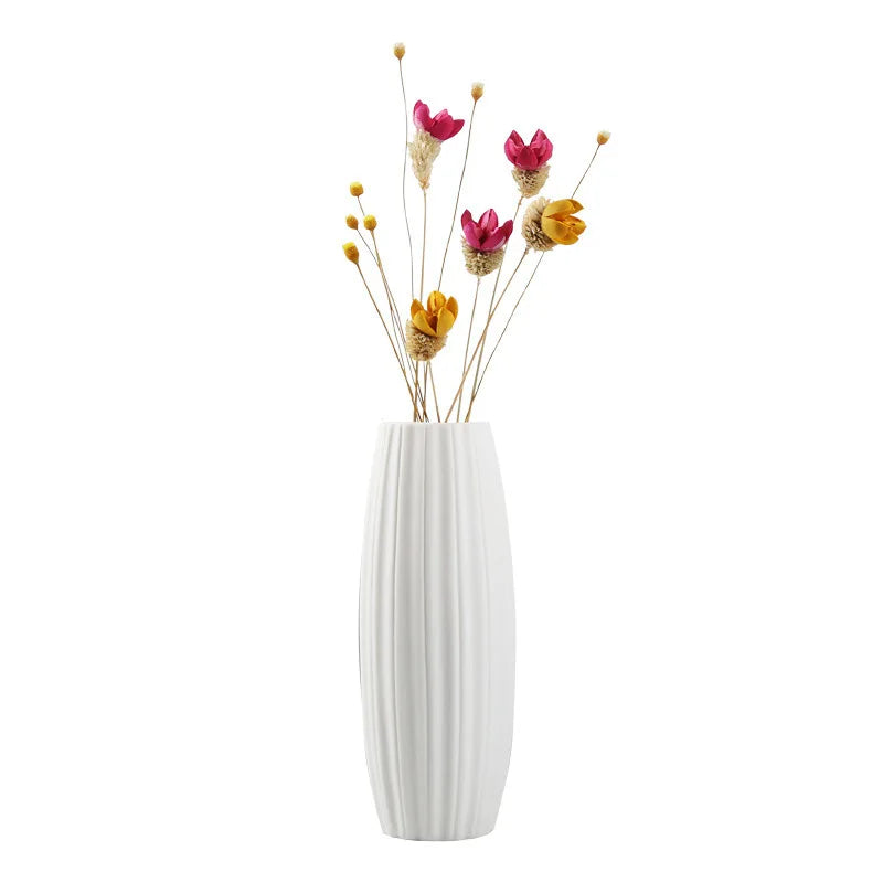 Chic Nordic Ceramic Vase Cafe Shop Wholesale Vase Indoor Decorative Vase Modern White
