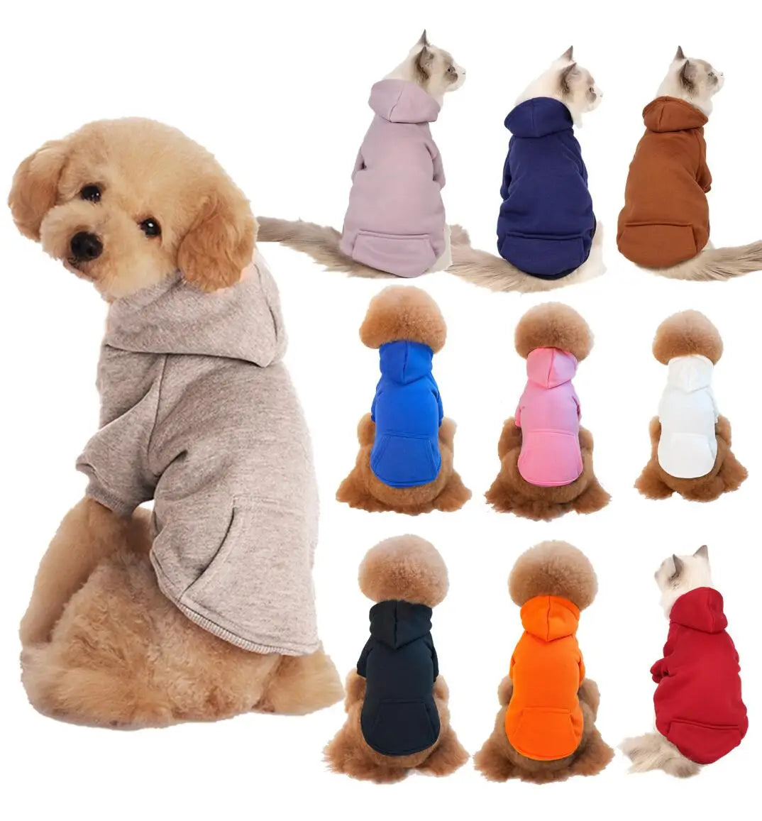 Pet Cat Dog Clothes Hoodie Soft Touch Pet Clothing Customized Hoodie Dog Clothes Hoodie