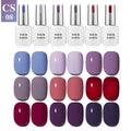 Vendeeni OEM UV Gel Set Hot Soak Polish for Nail Art Salon Summer Gel Polish 15ml 9colors Gel Nail Polish Customizable Logo