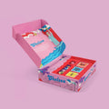 Free Sample Custom Printed Pink Corrugated Packaging Paper Box 2mm Thick UV Advantage Embossed Essential Oil Mailer Box