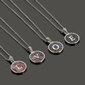 Dainty Love Alphabet Letter Necklace Stainless Steel Non Tarnish Jewelry Round Colorful Shell Initial Necklace