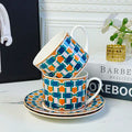 European Luxury Bone China 2 Cup & Saucer Set Hot Selling Coffee and Tea Collection Afternoon Tea Set