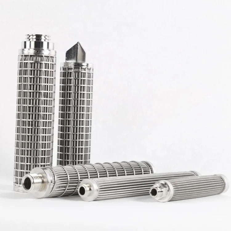 LIANDA New Stainless Steel 20micron Pleated Candle Filter 10inch Length ISO9001 Certified for Liquid Filtration
