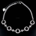 Sterling Silver 5*5mm Semi Mount Bracelet Frame Blank Empty Support Mountain Setting S925 Base Without Main Stone for DIY Inlay
