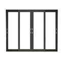 TOMA-AS 2047 Aluminium Sliding Door  2 Tracks 4 Panels Sliding Door Double Glazed Door
