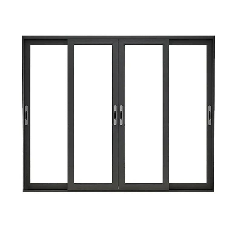 TOMA-AS 2047 Aluminium Sliding Door  2 Tracks 4 Panels Sliding Door Double Glazed Door