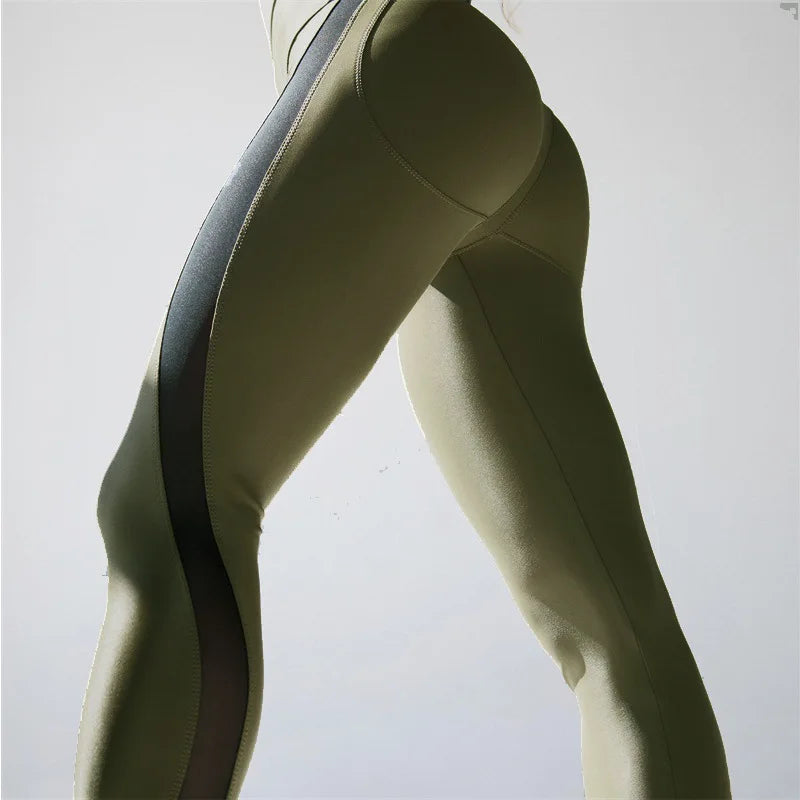 GZGX-FT101 Customized Women High Waist Ruched Butt Leggings Popular Yoga Fitness Pants Sports Wear Butt Left Legging