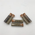 Screw Cap Sealed Flat or Round Bottom Glass Test Tube with Cork Screen Printed Surface for Candle Use Carton Packed