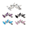 Hot G23 Titanium Earrings Internally Threaded With CZ Top Cartilage Ear Studs Piercing Jewelry Lip Ring Wholesale