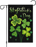 Wholesale 12 X 18 Inch Burlap Spring Double Sided Printed Shamrocks St. Patrick's Day Garden Flag Party Welcome Signs