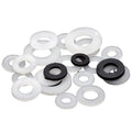 M3 M4 M5 M6 Custom Made White Nylon Derlin Plastic Flat Washer