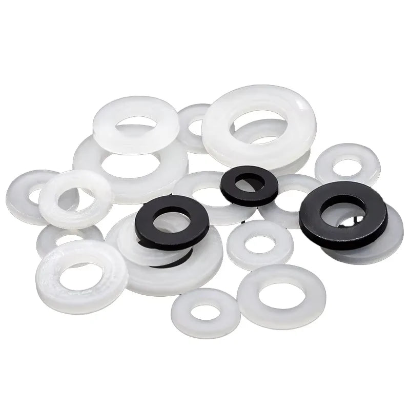 M3 M4 M5 M6 Custom Made White Nylon Derlin Plastic Flat Washer