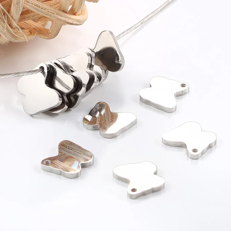 Custom Production Metal Label Jewelry Band Metal Geometric Tags Stainless Steel Engraved Brand Logo Tags