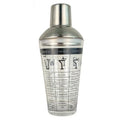 Custom Printed Martini Glass Shaker with Stainless Steel Lid Food Safe Custom Color & Logo for Bartenders