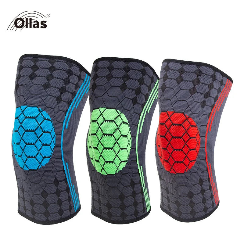Hot Sale Ollas High Elastic Compression Knee Sleeve Best Flexible Knee Brace for Men & Women Protective Function Knee Support