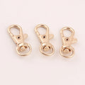 Light Gold Small Metal Handbag Swivel Spring Snap Hook for Purse Lanyard