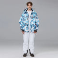 Custom Waterproof Ski Jacket + Pants Mens Snowboard Suit Snow Wear Ski Clothes for Man Ski Suit Men