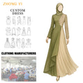 Custom New Sweatshirt Abaya Muslim Dresses Daily Wear Casual Dresses Plain Simple Women Abaya Islamic Clothing
