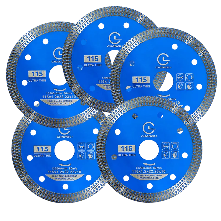 4.5Inch Diamond Saw Blades Super Thin 115mm Tile Grinder Cutting Blade Disc for Grinder Cutting Porcelain Ceramic Marble Tile