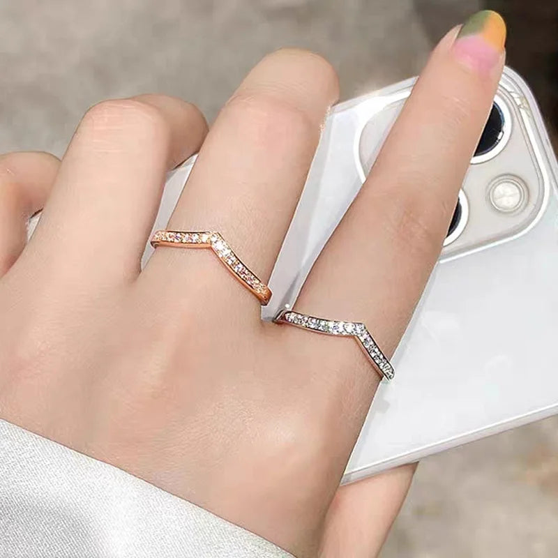 925 Sterling Silver Band Ring Wholesale Stackable Half Eternity CZ Engagement Ring Fine Jewelry Rings
