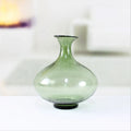 Recycled Green Bubble Flowers Glass Vases with Paper Rattan Effect for Centerpiece