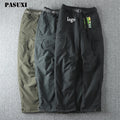 PASUXI 2025 Men's Outdoor Waterproof Thin Assault Sweatpants Windproof Multi-Pocket Casual Work Pants for Sports Hiking Quick