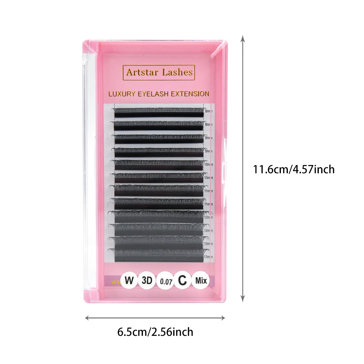 W Shape 3D Natural Eyelash Extensions Model Soft Volume Fan Lashes Dark Matte Volume Fan Eyelash Extensions