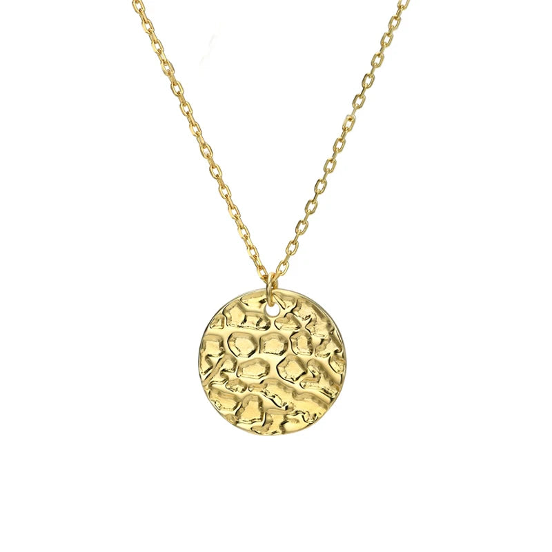 F.ZENI Fashion Gold Plated Moon Necklace for Women S925 Sterling Silver Necklaces Jewelry