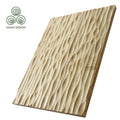 MUMU Factory Design Outdoor Ceil Decor Fluted Wood 3D Interior Decorativos Wooden Ceiling Wall Panels