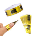 100/500 Pieces Nail Form Aluminium Nail Extension Form Nail Forms Custom logo