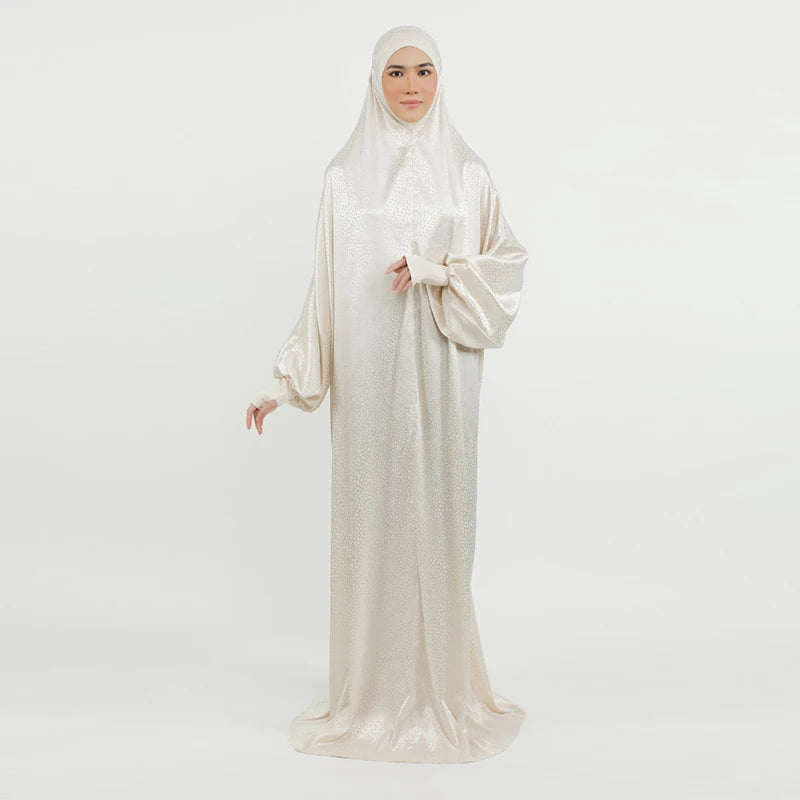 2022 Fashion Elegant Nida Material for Khimar Prayer Abaya for Women Four Season Customized Size