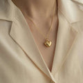 Joolim 18K PVD Gold Plated Stainless Steel Heart Pendant Necklace Stainless Steel Fashion Jewelry