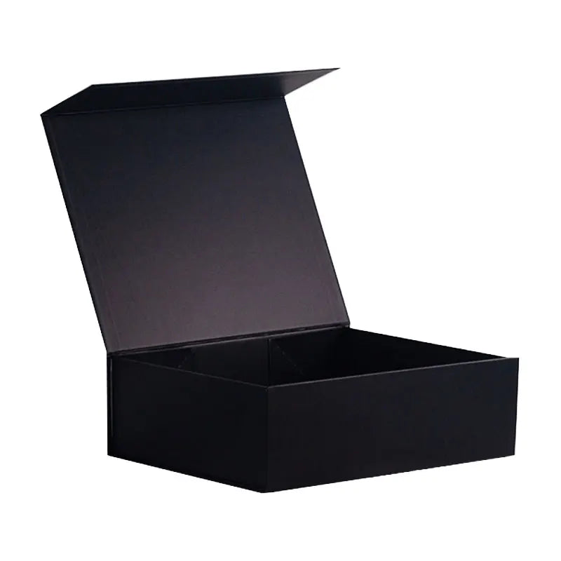 Custom Wholesale Luxury Black Stock Magnetic Gift Set Box Packaging