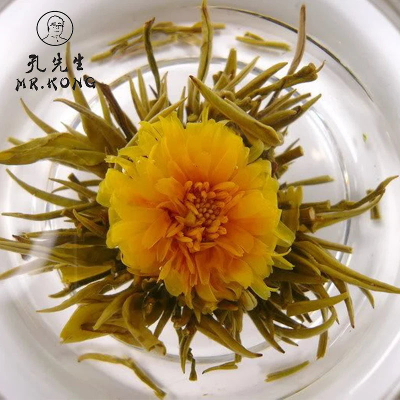 New Craft Compressed Jasmine Artistic Blooming Tea ISO9001 Certified Organic Flowering Skin Beauty Tea Bag Box Chinese Art