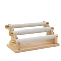 Three-Layer Solid Wood Suveled Ring Storage Rack Removable Jewelry Window Display Shooting Props Organizing Your Jewelry in Bags