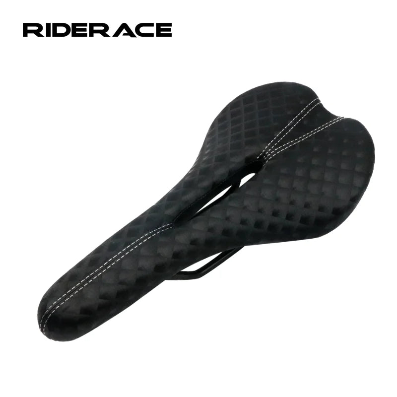 RIDERACE Road Bike Hollow Saddle MTB Non-slip Comfortable Breathable Cushion Ultralight Men Women Seat Mat Outdoor Riding Parts