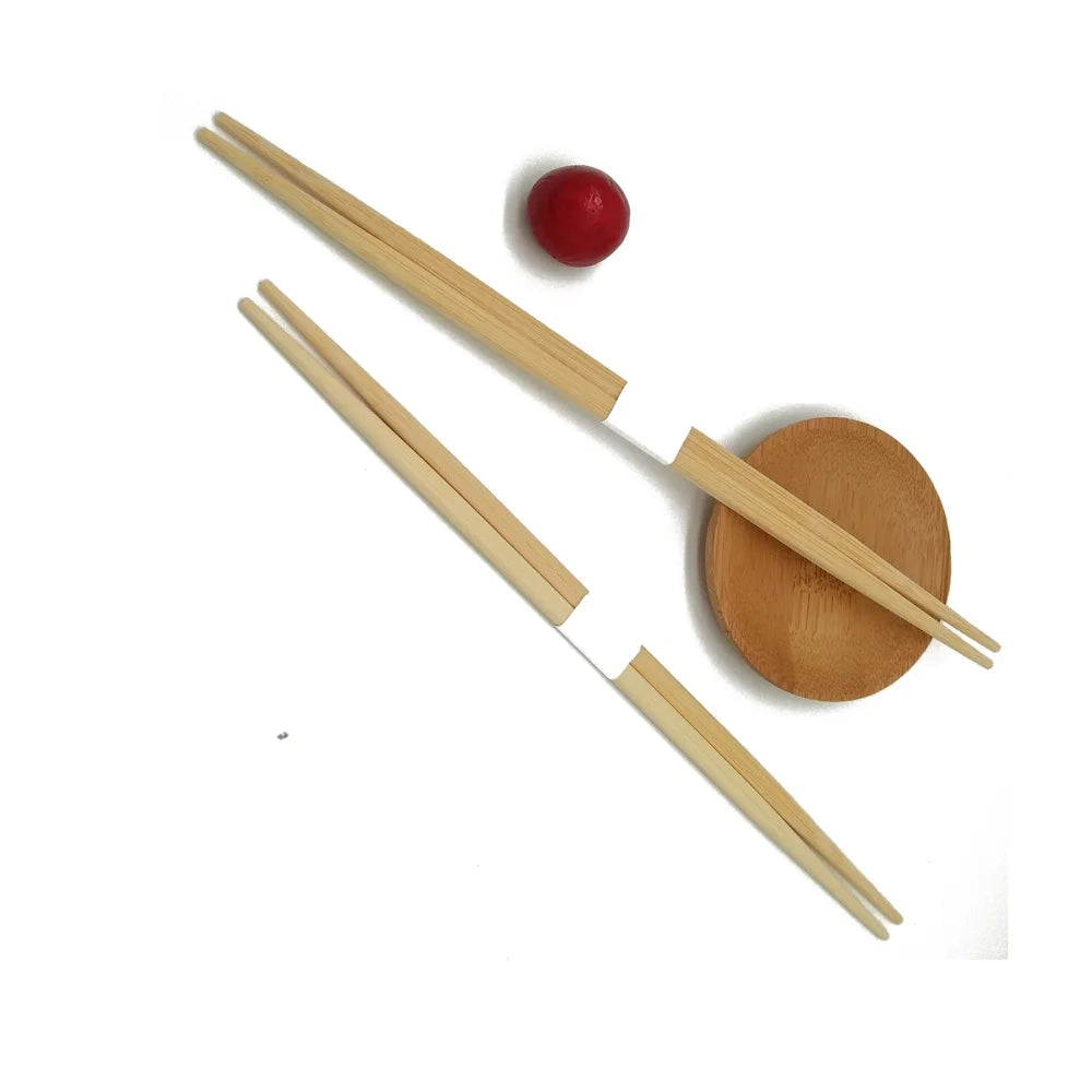 China Factory  24cm Bamboo Chopsticks with Paper Band in the Middle for Wholesale Japanese Chinese Traditional Chopsticks