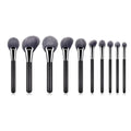 OEM 10-Piece Fan Shaped Makeup Brush Set