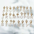 Full Diamond English Letter Keychain with Multiple Colors Letter Pendant Bag Pendant Car Keychain Pendant