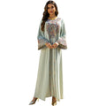 Hot Sell Middle East Dubai Embroidery Maxi Fashion Abaya Women Muslim Dress New Muslim Women Dress