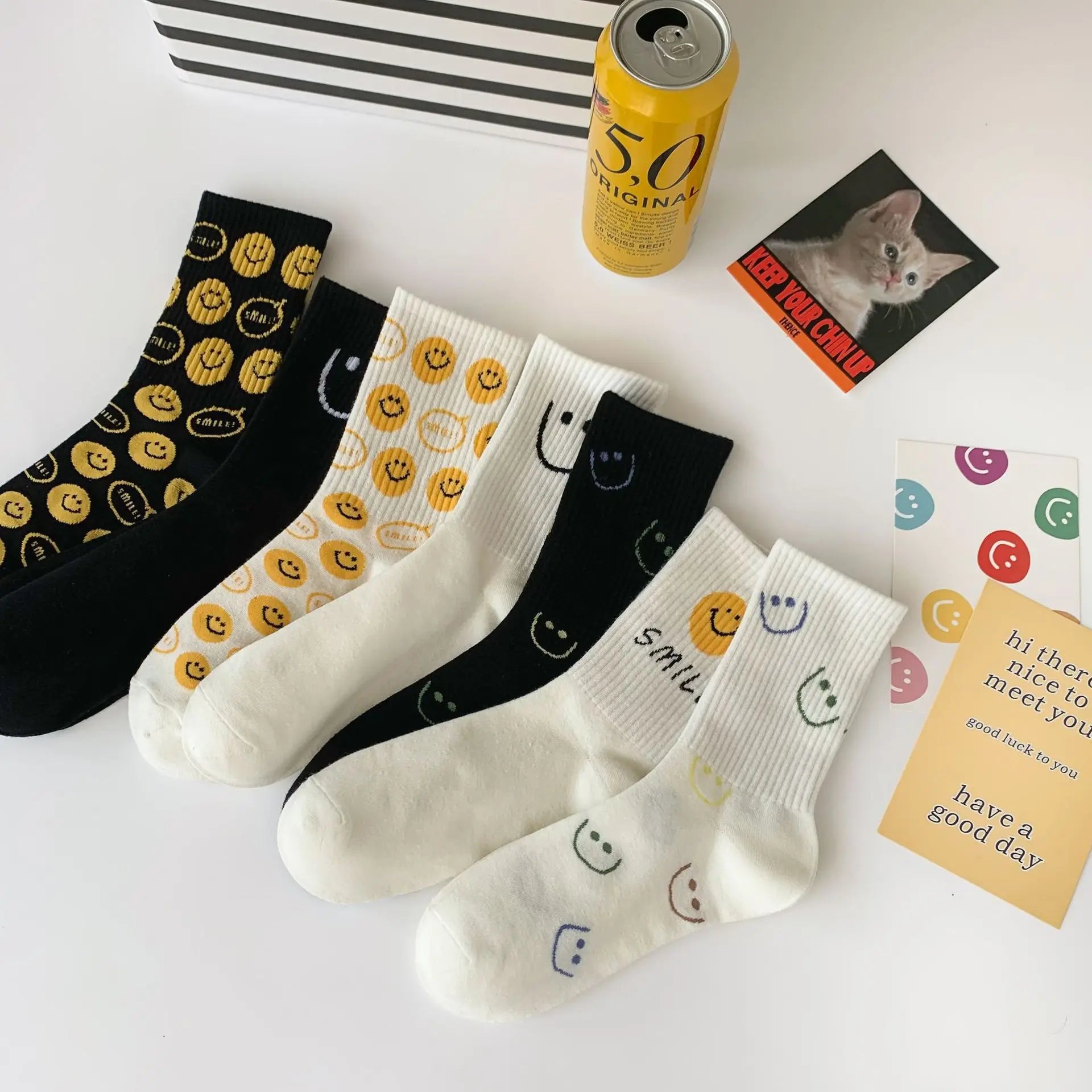 High Quality Anti-Bacterial Spring Crew Socks 100% Cotton Premium Stock Available