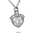 Dolphin Ash Holder Crystal Heart Cremation Urn Jewelry Stainless Steel Cute Pet Keepsake Memorial Dolphin Necklace Human love
