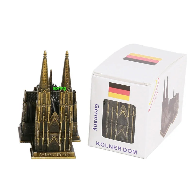 Creative Home Decoration Furnishings for Cologne Cathedral Germany Architectural Handicrafts Desktop Decorations Metal Ornaments