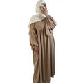 Wholesale Latest Design Oem Dubai Abaya Solid Color Simple Modest Kaftan Islamic Clothing Long Dress Abaya Women Muslim Dresses