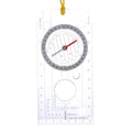 Professional Mini Compass Map Scale Ruler Magnifying Orienteering Multifunctional Equipment for Outdoor Hiking Camping