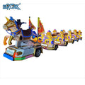 Kids Indoor Electric Train Rides Commercial Trackless Fiberglass Train with Lights Music for Garden or Playground Amusement
