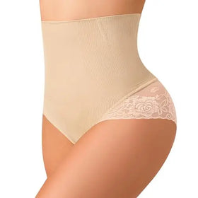 High Waist Shaping Underwear Shaper Seamless Tummy Control Butt Lifter Thong Women Plus Lace Shapewear Thong Panties