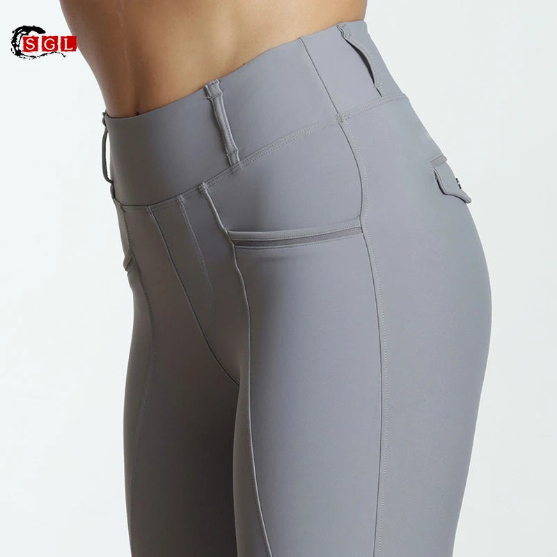SGL Customized Equestrian Clothing Horse Riding Pants Custom Horse Riding Show Equestrian Wear Side Pockets Jodhpurs Breeches