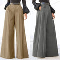 2025 Spring Autumn Female Fashion Stylish Trousers Vintage High Waist Wide-leg Pants