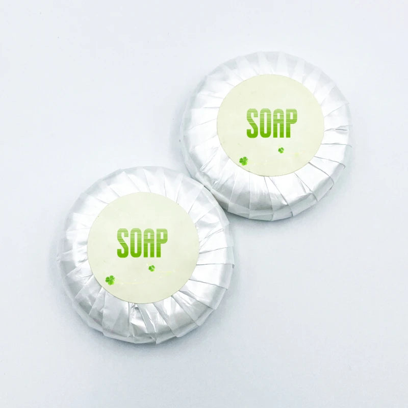 Hotel Size Mini Round Soap 15g/20g/25g/30g Custom Logo & Fragrance Disposable Spa Hotel Room Amenities Set